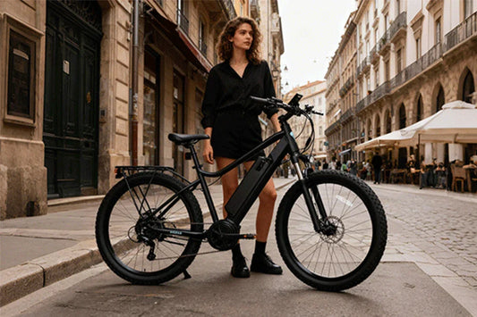 young professional commuting with Kaisda electric bike